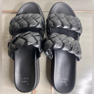 A New Day Women's Sage Braided Footbed Sandals